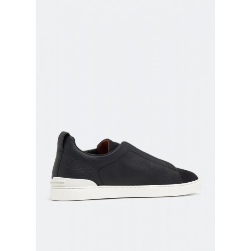 Sneakers Zegna, Low Top, Triple Stitch, Full Black Sneakers Zegna, Low Top, Triple Stitch, Full Black