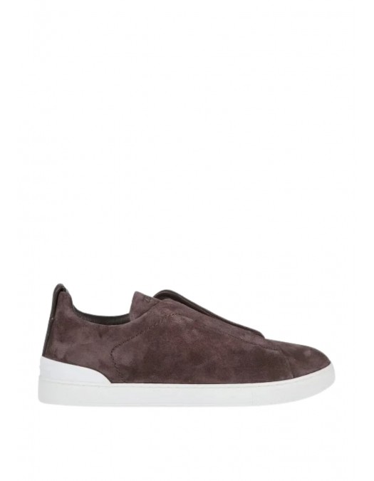 Sneakers Zegna, Low Top, Triple Stitch, Red Brown - LHSOYS4667ZFGG