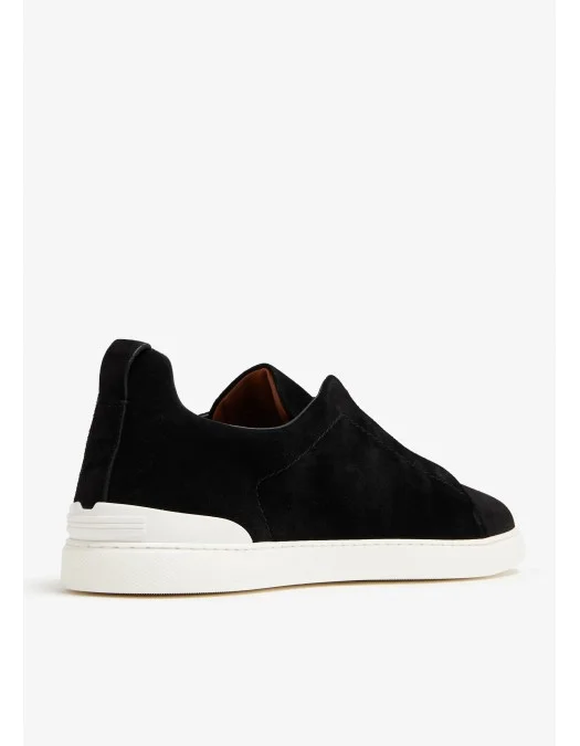 Sneakers Zegna, Triple Stitch, Low Top, Leather, Black - LHSOYS4667ZNER Sneakers Zegna, Triple Stitch, Low Top, Leather, Black - LHSOYS4667ZNER