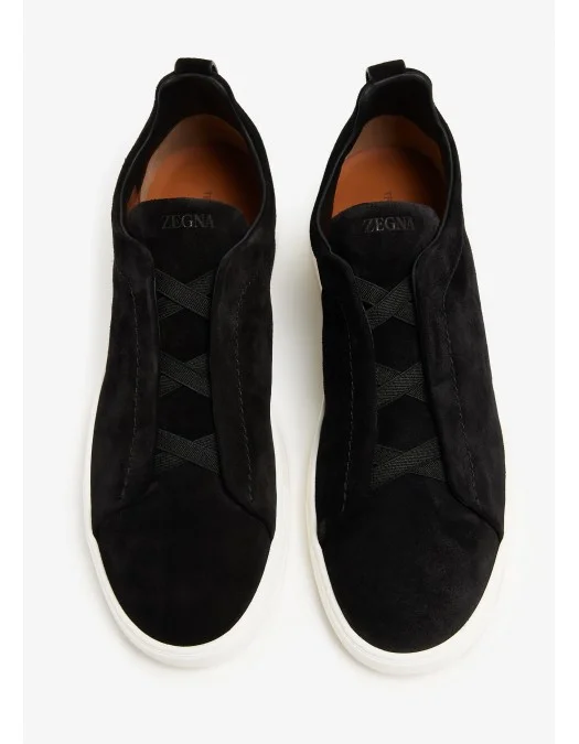 Sneakers Zegna, Triple Stitch, Low Top, Leather, Black - LHSOYS4667ZNER Sneakers Zegna, Triple Stitch, Low Top, Leather, Black - LHSOYS4667ZNER