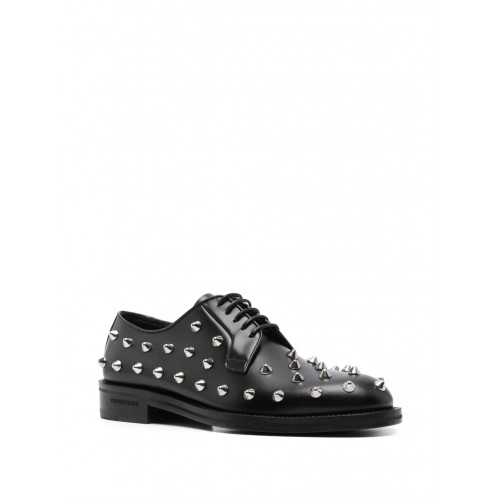Pantofi DSQUARED2, Allover Studs Brogues, Black Pantofi DSQUARED2, Allover Studs Brogues, Black