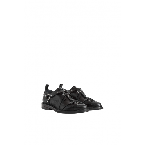 Pantofi DSQUARED2, Bondage Derby, Black Pantofi DSQUARED2, Bondage Derby, Black