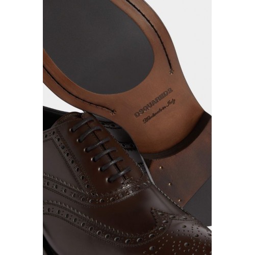 Pantofi DSQUARED2, Classic Evening Oxford Shoes, Brown
