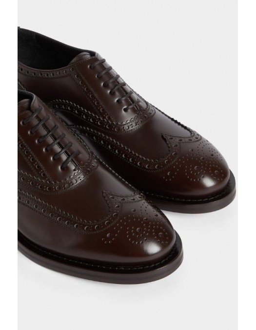 Pantofi DSQUARED2, Classic Evening Oxford Shoes, Brown - LUM0108249000015117