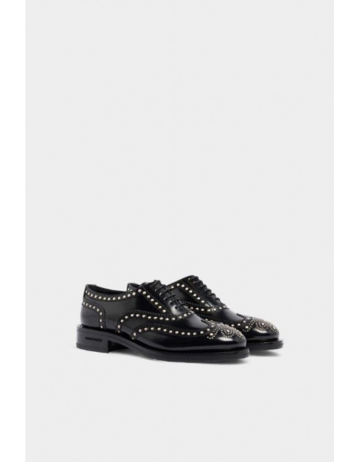 Pantofi DSQUARED2, Classic Evening Oxford, Negru - LUM011924901787M646