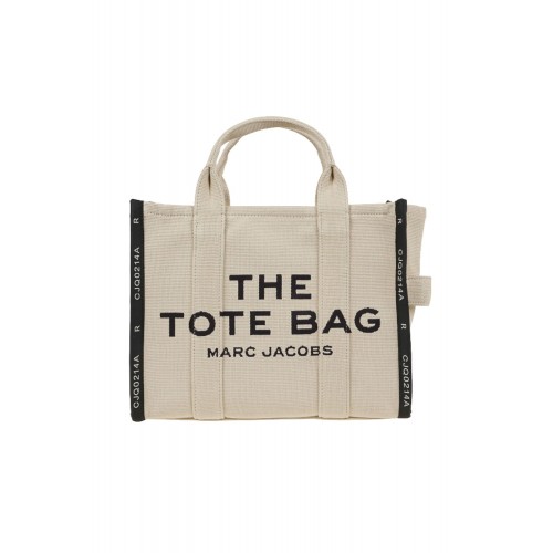 Geanta MARC JACOBS, The Medium Tote, Cotton, Light Brown Geanta MARC JACOBS, The Medium Tote, Cotton, Light Brown