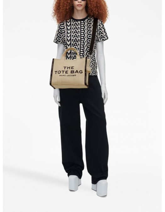 Geanta MARC JACOBS, The Medium Tote, Cotton, Light Brown - M0017027263 Geanta MARC JACOBS, The Medium Tote, Cotton, Light Brown - M0017027263