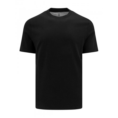 Tricou BRUNELLO CUCINELLI, Model clasic, Negru Tricou BRUNELLO CUCINELLI, Model clasic, Negru
