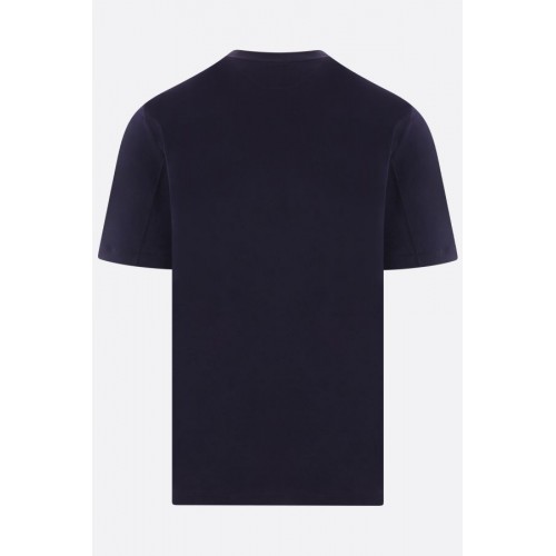 Tricou BRUNELLO CUCINELLI, Simple, Cotton, Navy Blue Tricou BRUNELLO CUCINELLI, Simple, Cotton, Navy Blue