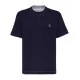 Tricou BRUNELLO CUCINELLI, Embroidered Logo, Navy Blue - M0B137451GCB422