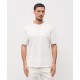 Tricou BRUNELLO CUCINELLI, White T-shirt with embroidered emblem - M0B137451GCGY23