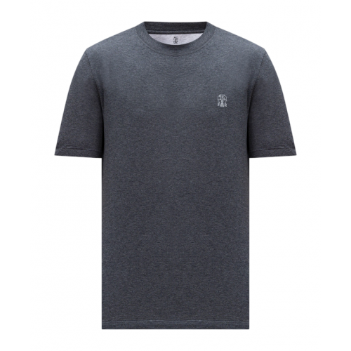 Tricou BRUNELLO CUCINELLI, Classic Design, Light Grey Tricou BRUNELLO CUCINELLI, Classic Design, Light Grey