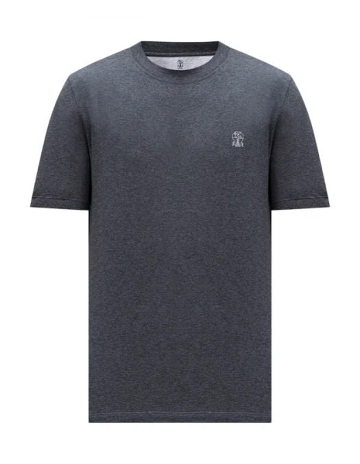 Brunello cucinelli トップス　ダークグレー Tricou BRUNELLO CUCINELLI, Classic Design, Light Grey
