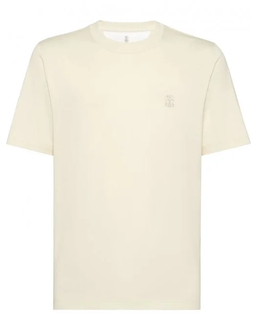 Tricou BRUNELLO CUCINELLI, Classic Design, Beige - M0B138440C2029 Tricou BRUNELLO CUCINELLI, Classic Design, Beige - M0B138440C2029
