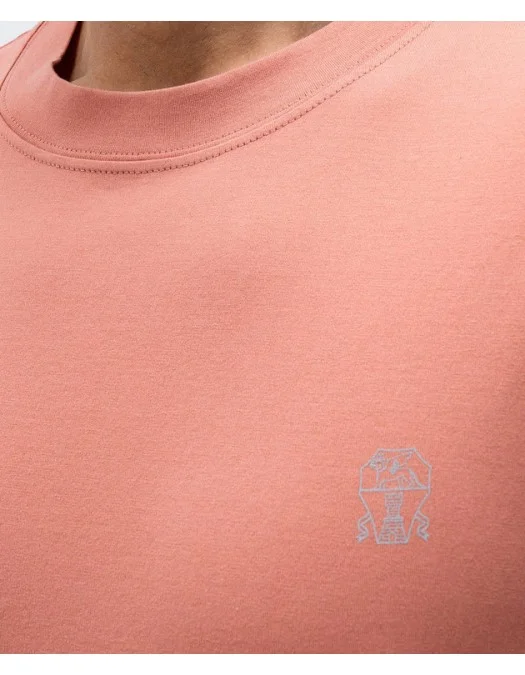 Tricou BRUNELLO CUCINELLI, Classic Design, Pink - M0B138440C2395