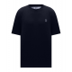 Tricou BRUNELLO CUCINELLI, Classic Design, Logo, Navy Blue - M0B138440C4425