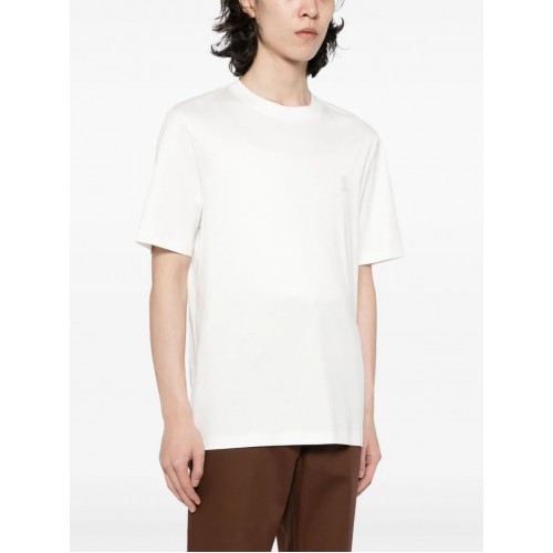 Tricou BRUNELLO CUCINELLI, Logo Print, White