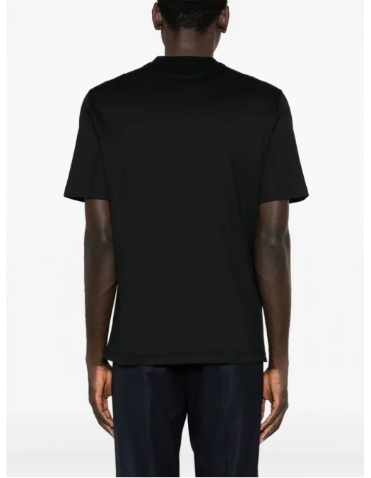 Tricou BRUNELLO CUCINELLI, Logo Print, Black - M0B138440CGB88 Tricou BRUNELLO CUCINELLI, Logo Print, Black - M0B138440CGB88