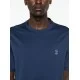 Tricou BRUNELLO CUCINELLI, Logo Print, Navy Blue - M0B138440CHP63