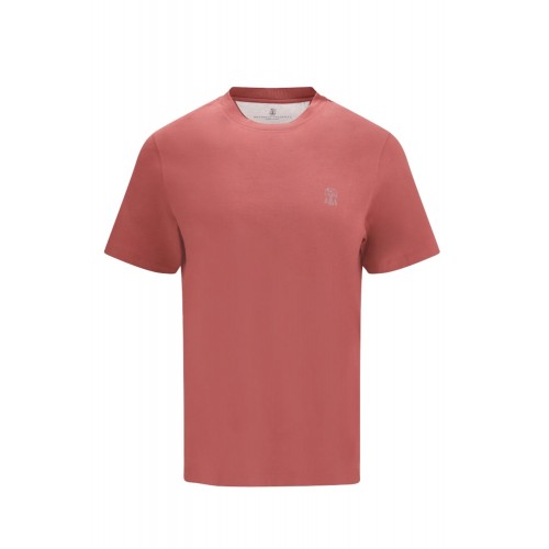 Tricou BRUNELLO CUCINELLI, Classic Logo Tshirt, Rosu