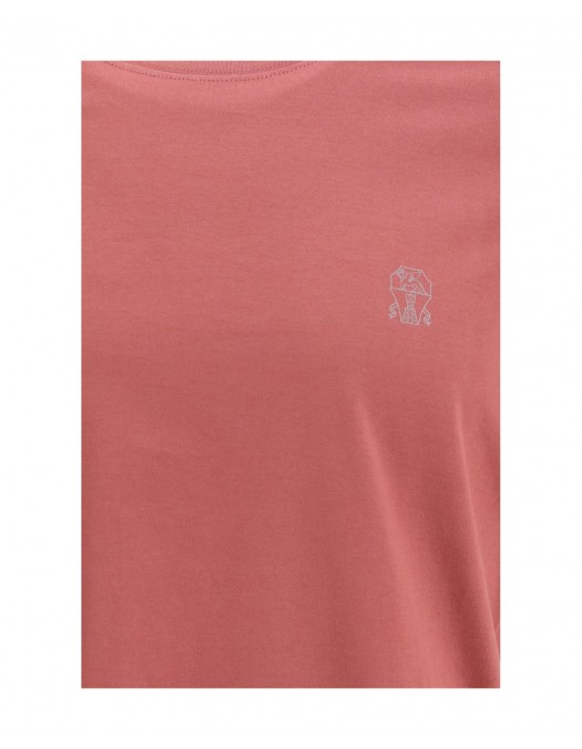 Tricou BRUNELLO CUCINELLI, Classic Logo Tshirt, Rosu - M0B138440CMZ07