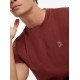 Tricou BRUNELLO CUCINELLI, White Logo Print, Deep Red - M0B138440CRW71