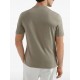 Tricou BRUNELLO CUCINELLI, Logo Embroidered, Simple, Kaki - M0B138440CTK16