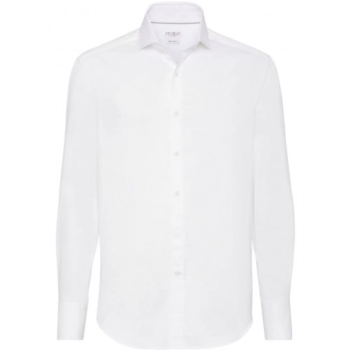 Camasa BRUNELLO CUCINELLI, White, Model clasic Camasa BRUNELLO CUCINELLI, White, Model clasic