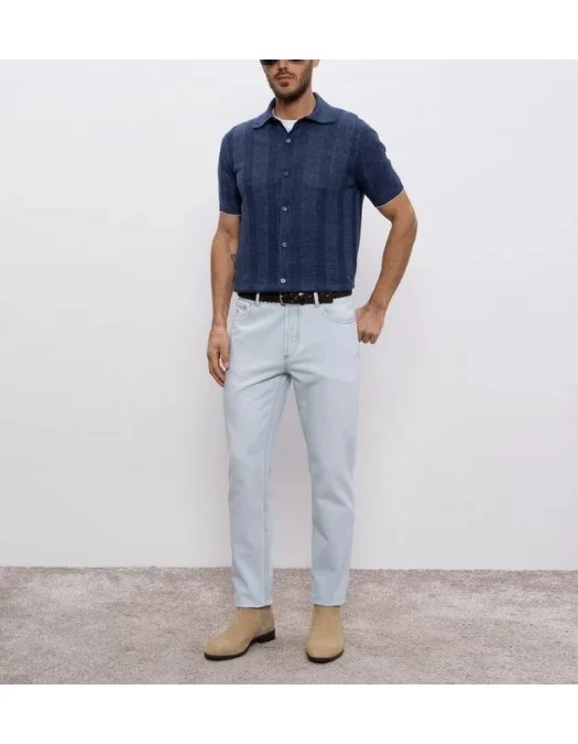 BLUGI BRUNELLO CUCINELLI, Classic Design, Cotton, Light Blue - M0Z37D3210C14601 BLUGI BRUNELLO CUCINELLI, Classic Design, Cotton, Light Blue - M0Z37D3210C14601