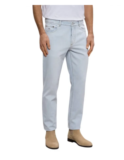 BLUGI BRUNELLO CUCINELLI, Classic Design, Cotton, Light Blue - M0Z37D3210C14601 BLUGI BRUNELLO CUCINELLI, Classic Design, Cotton, Light Blue - M0Z37D3210C14601