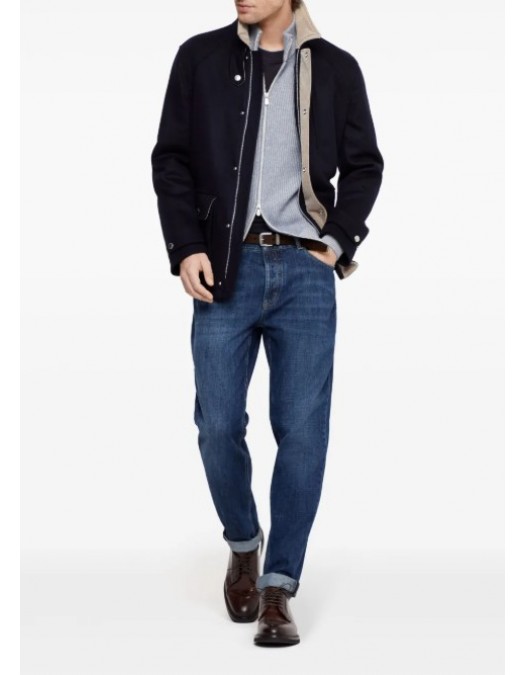 Jeans BRUNELLO CUCINELLI, mid-rise tapered jeans - M0Z37D3210C1468