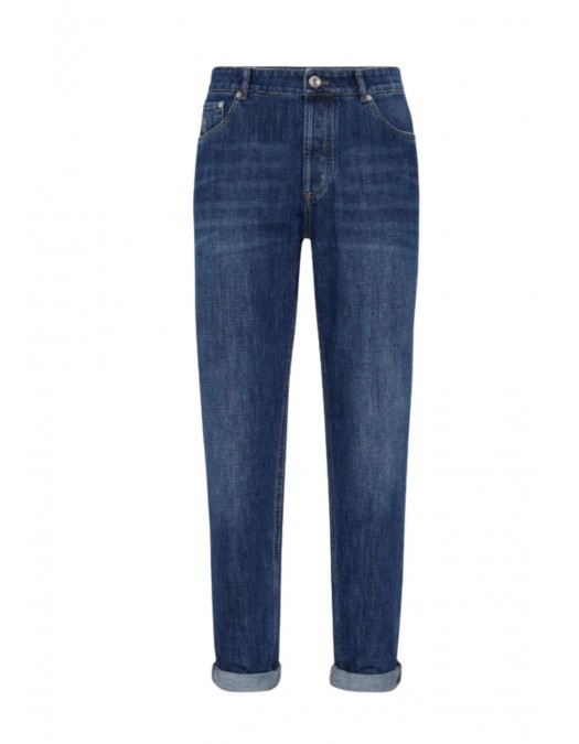 Jeans BRUNELLO CUCINELLI, mid-rise tapered jeans - M0Z37D3210C1468