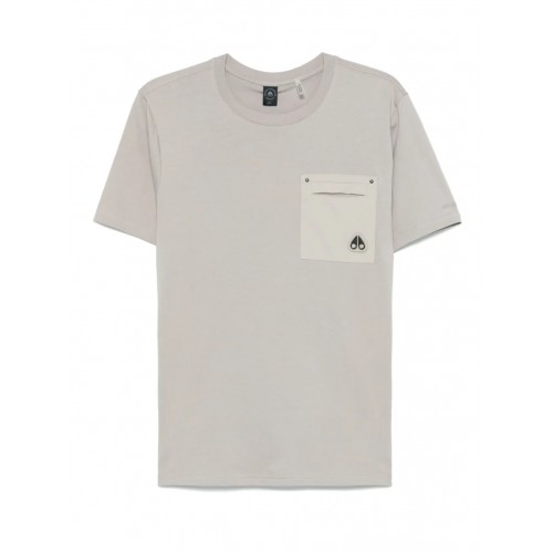 Tricou Moose Knuckles, Logo Insert, Dalon, Grey Tricou Moose Knuckles, Logo Insert, Dalon, Grey