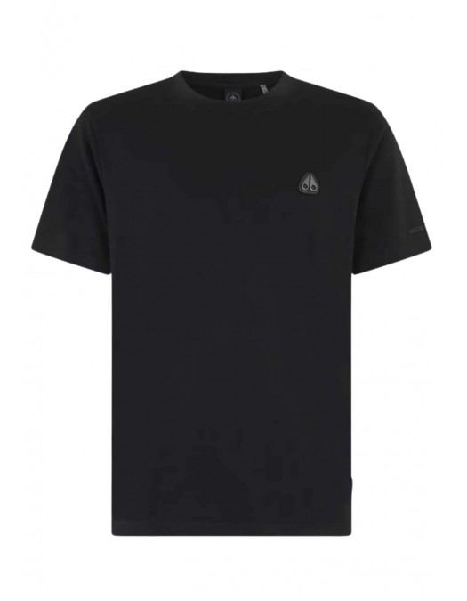 Tricou Moose Knuckles, CRESCENT TEE, Short-sleeved, Regular, Negru - M15MT777292