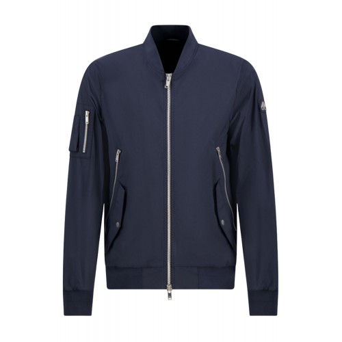 Jacheta MOOSE KNUCKLES, Blue Moose Knuckles Courville Bomber Crinkle