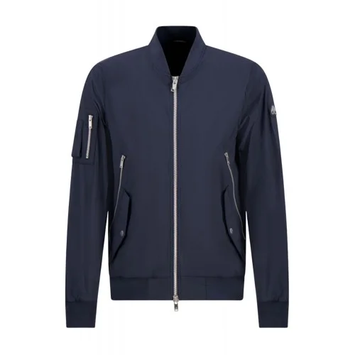 Jacheta MOOSE KNUCKLES, Blue Moose Knuckles Courville Bomber Crinkle