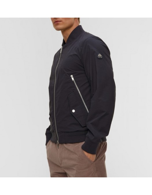 Jacheta MOOSE KNUCKLES, Blue Moose Knuckles Courville Bomber Crinkle - M16MB003833