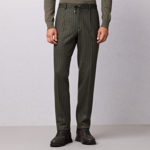 PANTALONI STEFANO RICCI, Pure Wool, Casual Design, Grey PANTALONI STEFANO RICCI, Pure Wool, Casual Design, Grey