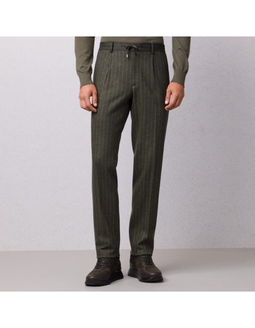 PANTALONI STEFANO RICCI, Pure Wool, Casual Design, Grey - M1T4300070W0002R5004