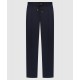 PANTALONI STEFANO RICCI , Logo Insert, Wool, Navy Blue - M1T5100151W501014