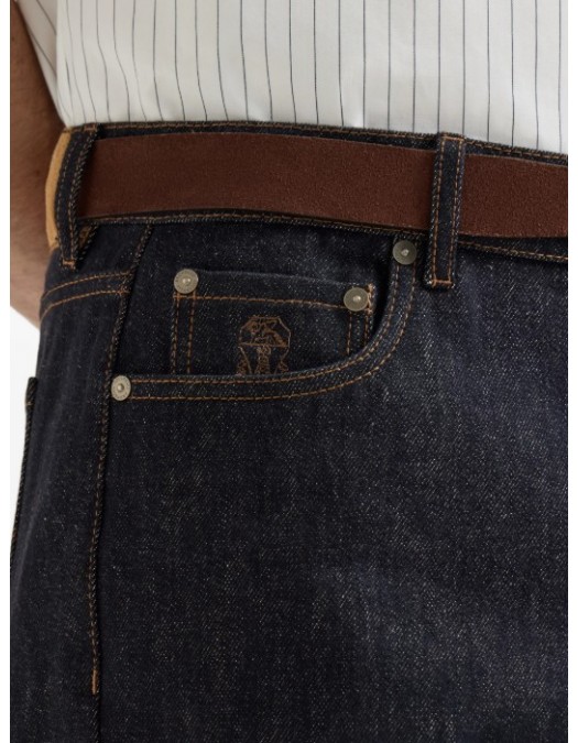 Jeans BRUNELLO CUCINELLI, no-fade denim iconic-fit five-pocket trousers - M233PO2090C9014