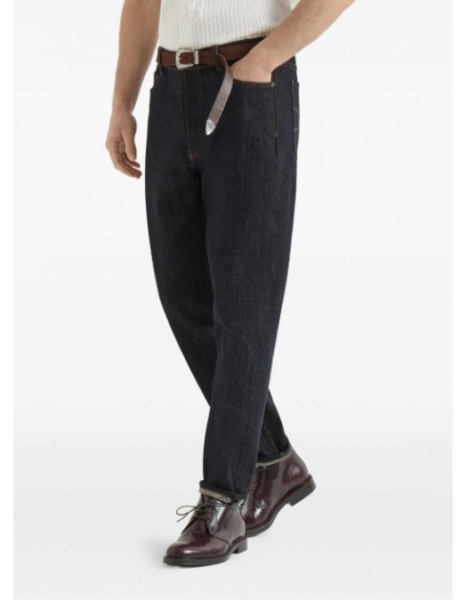 Jeans BRUNELLO CUCINELLI, no-fade denim iconic-fit five-pocket trousers - M233PO2090C9014