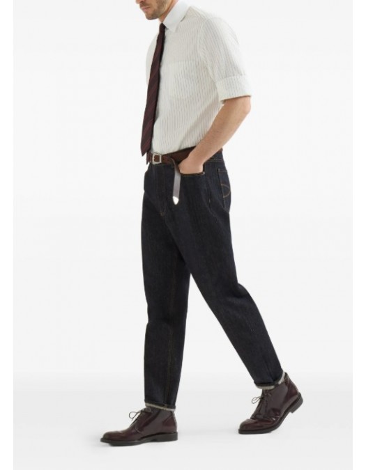 Jeans BRUNELLO CUCINELLI, no-fade denim iconic-fit five-pocket trousers - M233PO2090C9014
