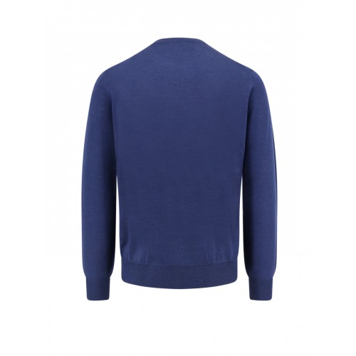 Pulover BRUNELLO CUCINELLI, Long Sleeve Jumper, Blue Pulover BRUNELLO CUCINELLI, Long Sleeve Jumper, Blue