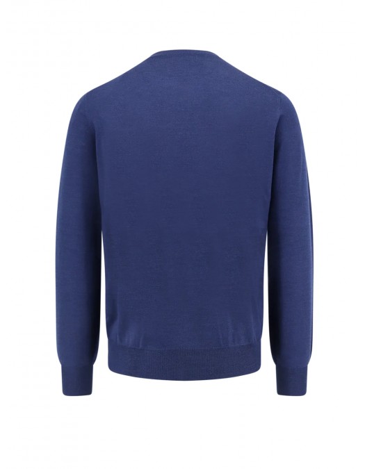 Pulover BRUNELLO CUCINELLI, Long Sleeve Jumper, Blue - M2400100COK52