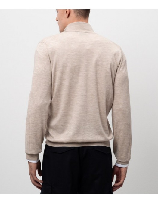 Pulover BRUNELLO CUCINELLI, Cream wool and cashmere cardigan - M2400106CKL02