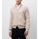 Pulover BRUNELLO CUCINELLI, Cream wool and cashmere cardigan - M2400106CKL02