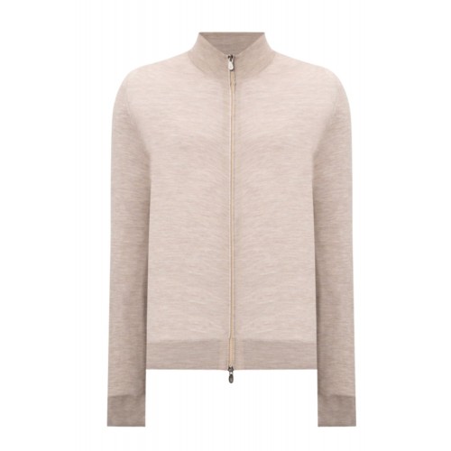 Pulover BRUNELLO CUCINELLI, Cream wool and cashmere cardigan