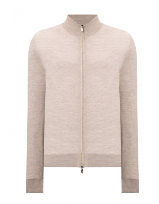 Pulover BRUNELLO CUCINELLI, Cream wool and cashmere cardigan - M2400106CKL02