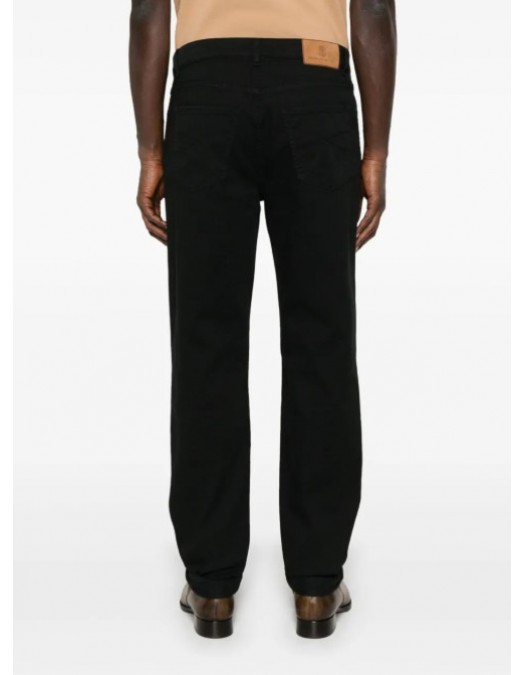 Jeans BRUNELLO CUCINELLI, logo-embroidered jeans - M277PD3210C101